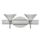 Besa Lighting Kona Vanity, White Starpoint, Satin Nickel Finish, 2x40W Halogen 2SW-282453-SN - alternate 1